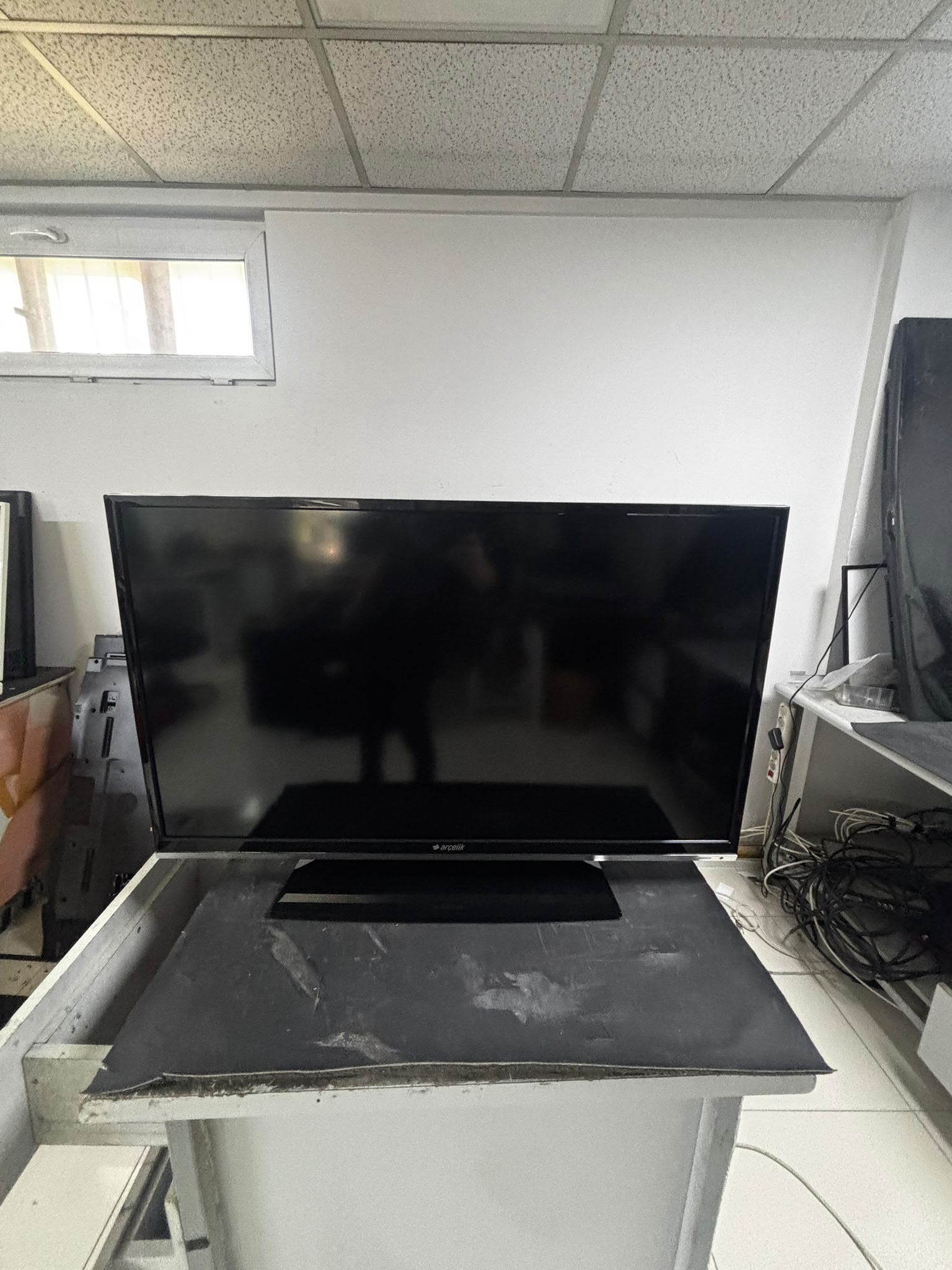 Arçelik TV ekran kararması tamir öncesi Kayseri