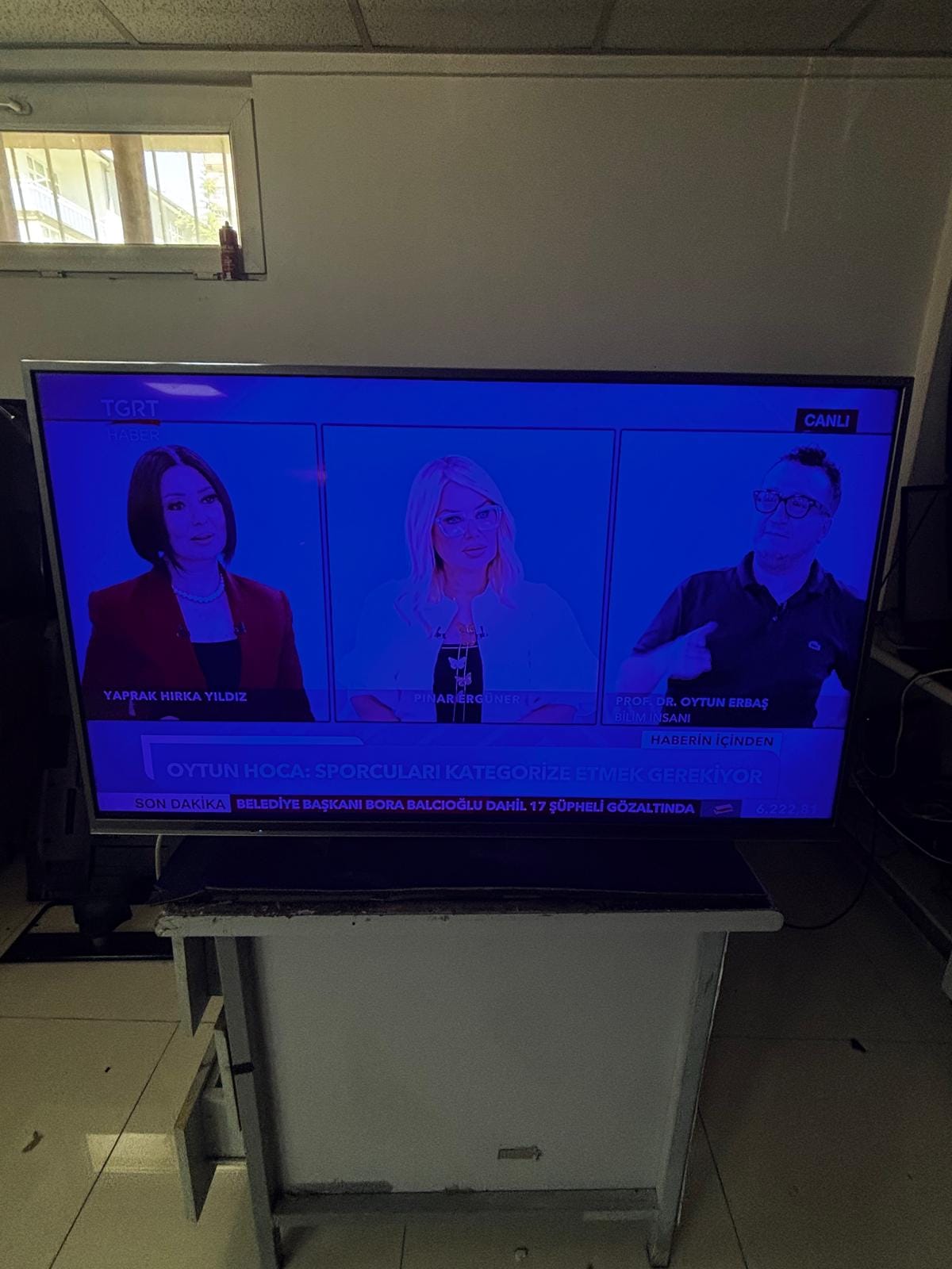 TV mavi ekran arızası görüntüsü